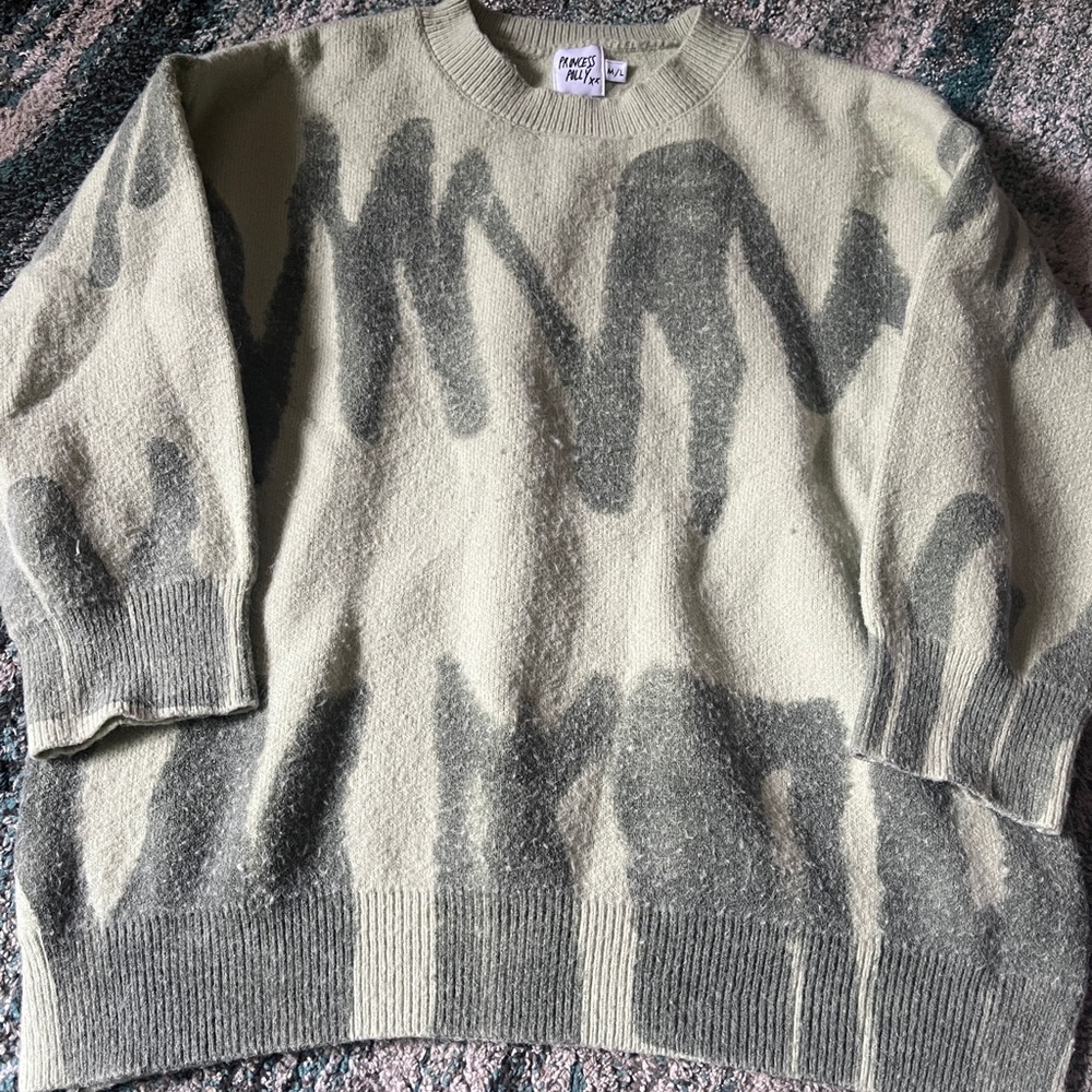 Princess Polly Light Green Knit Sweater